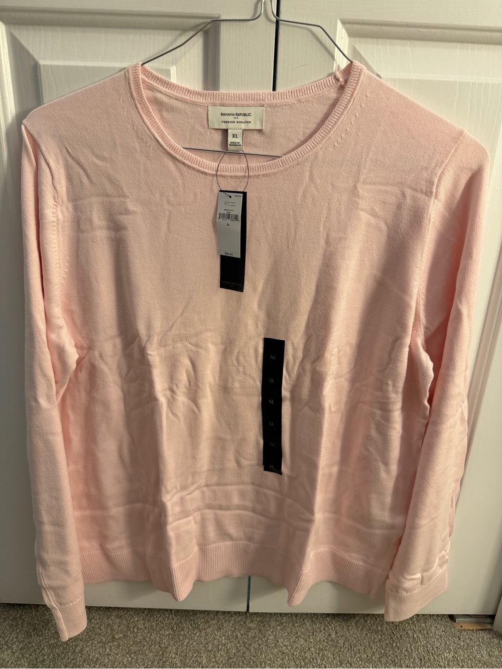 Banana Republic Soft Pink Crewneck Sweater